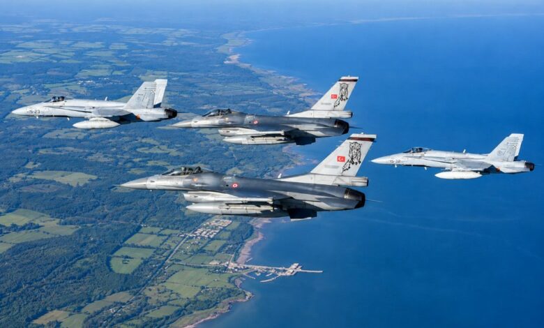إستونيا تشكر تركيا بالعربية خلال مهمة مقاتلات F-16 في سماء البلطيق