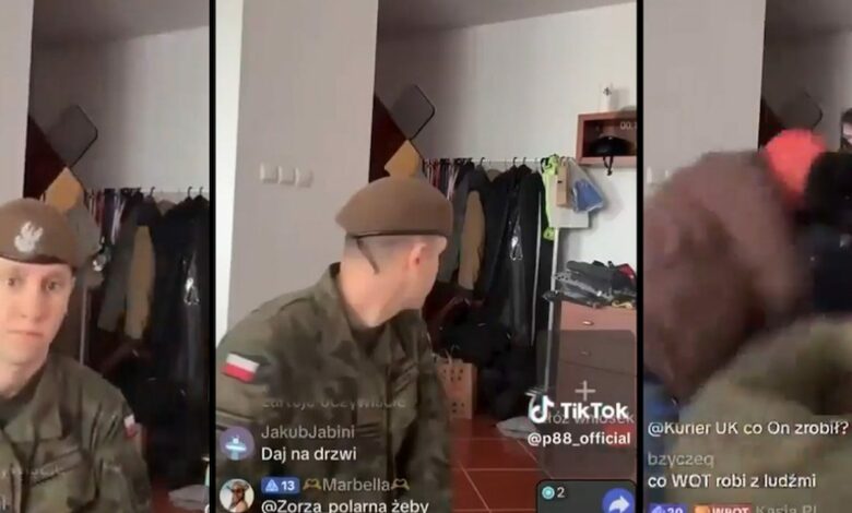 ظهر بزي عسكري وسخر من جنود بولنديين على تيك توك.. فأوقفته السلطات خلال البث المباشر
