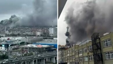 حريق في منطقة صناعية بإسطنبول.. لا معلومات بعد عن الخسائر أو الإصابات
