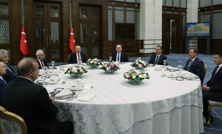 أردوغان يستقبل رؤساء المحاكم العليا في لقاء لم تُنشر تفاصيله