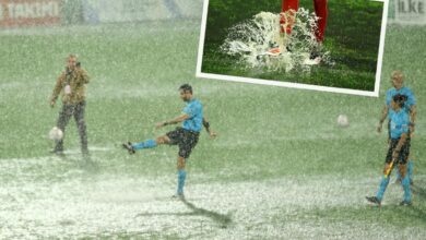 أمطار إسطنبول توقف مباراة في دوري الدرجة الأولى.. والبطاقة الحمراء تسبق التأجيل
