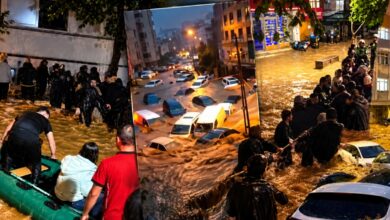 سيول إسطنبول تحاصر مئات السكان في أيّازاغا.. عشرات السيارات تنجرف وعمليات إنقاذ بالحبال