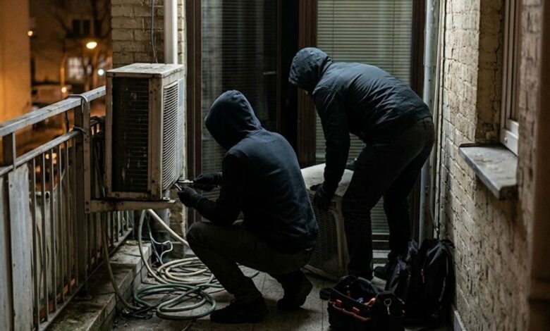 بلاغ عن 10 وحدات يكشف سرقة 400 وحدة تكييف من منازل في هاتاي التركية