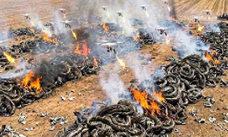 وشقّ يدمّر 42 بيضة لأفعى بورمية في إيفرغلاديس.. وحيوانات محلية تبدأ اصطياد الغازي