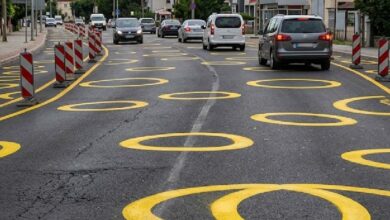 دوائر صفراء على طرق ألمانيا والنمسا تستهدف خفض السرعة.. لكن السائقين لا يعرفون معناها