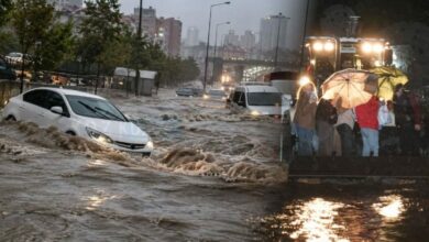 أمطار إسطنبول تتجاوز 200 مليمتر في يوم واحد.. ثلث حصيلتها السنوية تهطل دفعة واحدة