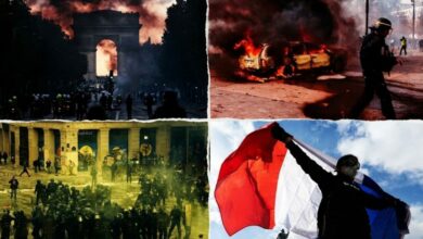 حرائق ونهب في باريس خلال احتجاجات غلاء المعيشة.. 195 موقوفًا بينهم 13 طفلًا
