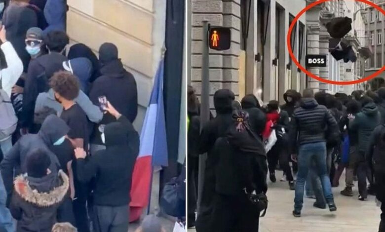 نهب متاجر لويس فويتون وهيرميس وآبل خلال احتجاجات فرنسا.. وتوقيف 272 شخصًا