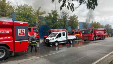 حريق يضرب مصنع خيوط في غازي عنتاب