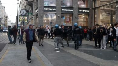 توقيف 160 شخصًا في احتجاجات ميلانو.. 80% منهم قاصرون