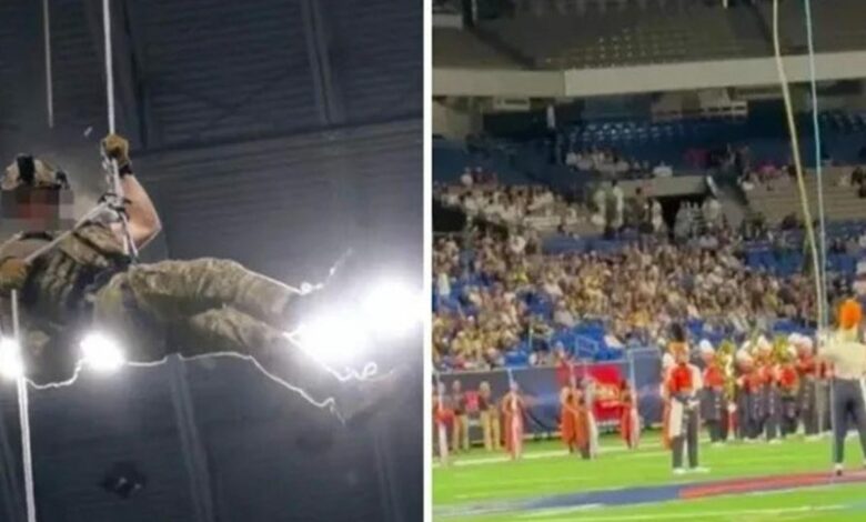 مقتل الرقيب الفني Ian Patterson إثر سقوطه من ارتفاع 52 متراً في ملعب Alamodome