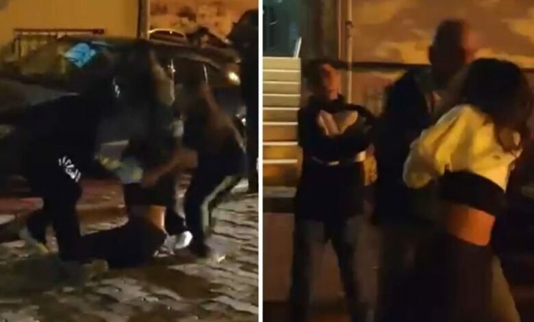 شجار بسبب الضوضاء في إسنيورت التركية ينتهي بإسقاط فتاة وإصابة شخص طعنًا