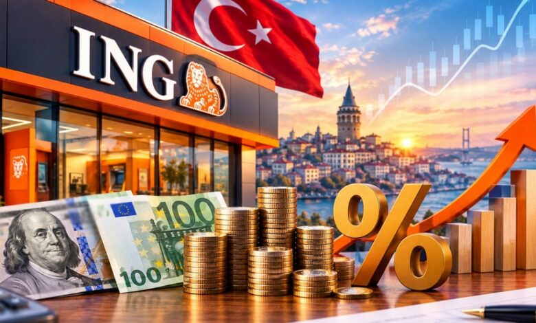 الدولار إلى 74 ليرة في 2028 رغم تراجع التضخم.. توقعات ING للاقتصاد التركي
