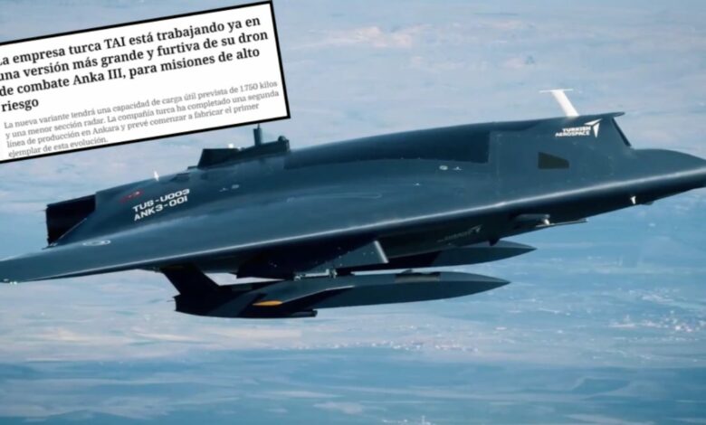 نسخة أكبر من ANKA-III التركية بحمولة 1.75 طن.. والمنصة قد تنشر مسيّرات أخرى