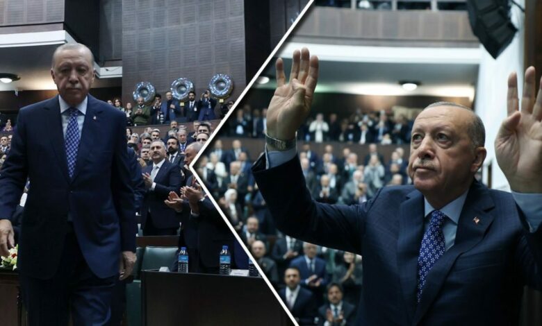 ربطة عنق أردوغان تحمل مقاتلة «KAAN».. تفصيل لافت في يوم مذكرة بدر وصفقة إندونيسية