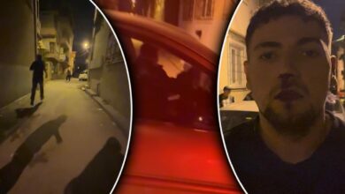 مطاردة بالسيارة تنتهي باصطدام 3 مركبات.. ثم ملاحقة بحجر رصيف في بورصة