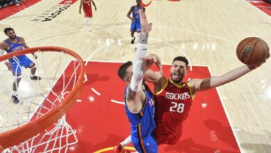 إدواردز يكرر إنجاز جوردان وتشامبرلين في افتتاح NBA.. وشينغون يقود روكتس بدابل دابل