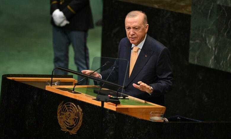 أردوغان يطالب بإصلاح مجلس الأمن ويطرح إسطنبول مركزًا للأمم المتحدة