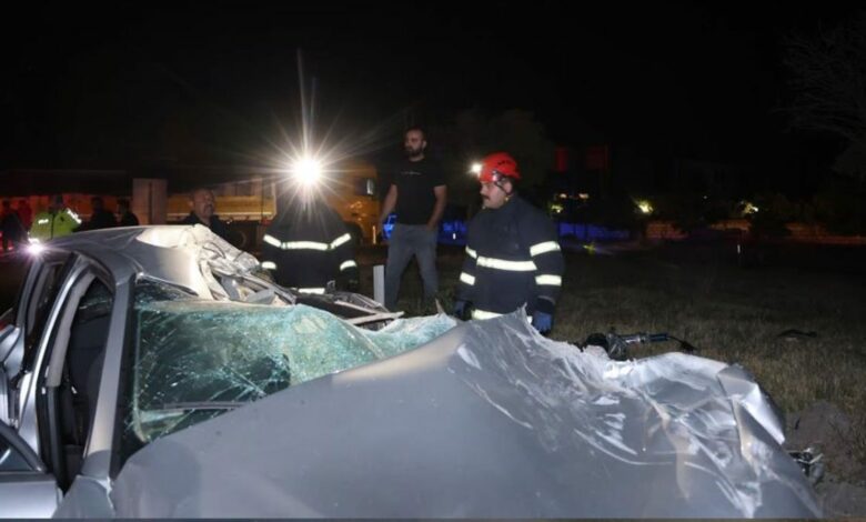 مصرع شخصين في نيفشهير التركية بعد اصطدام سيارتهما خلفيًا بشاحنة محمّلة بالبطاطا