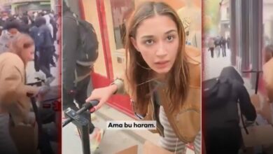 خلال أعمال نهب في فرنسا.. امرأة ترد على تحذير «حرام» بقولها: «أنا يهودية»