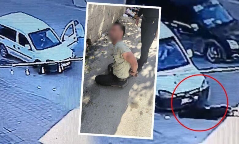 مشتبه به يقطع الطريق بجسده في أضنة التركية.. ثم ينتهي هروبه بحادث