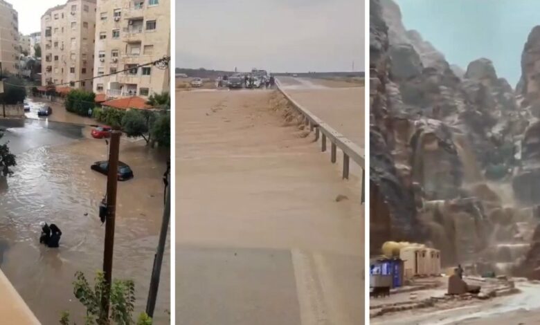 فيضانات الأردن تودي بحياة طفلتين في مادبا.. والبحث مستمر عن مفقود