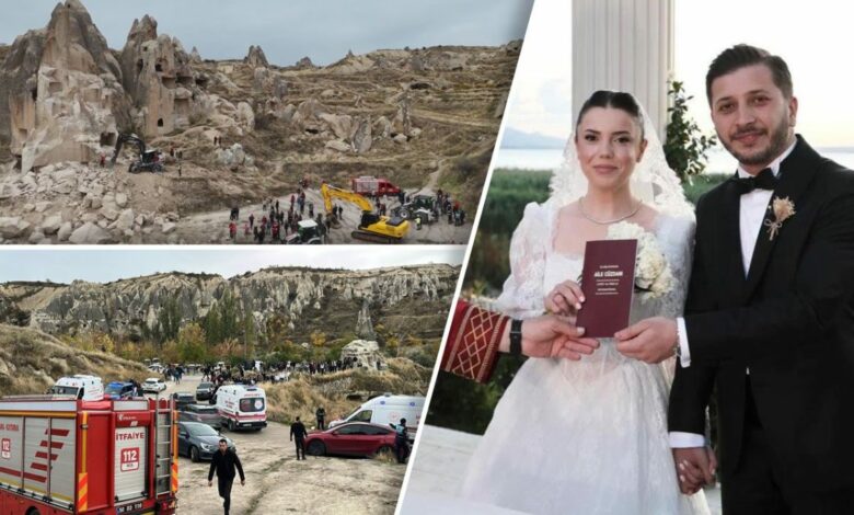 انهيار صخري في غوريمه يقتل 3 سياح.. وبين الضحايا زوجان تزوجا في يوليو