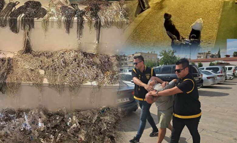 مشتبه به يقطع باب متجر فضة 7 ساعات ويسرق 115 كيلوغرامًا.. و980 كاميرا تقود الشرطة إليه في أضنة