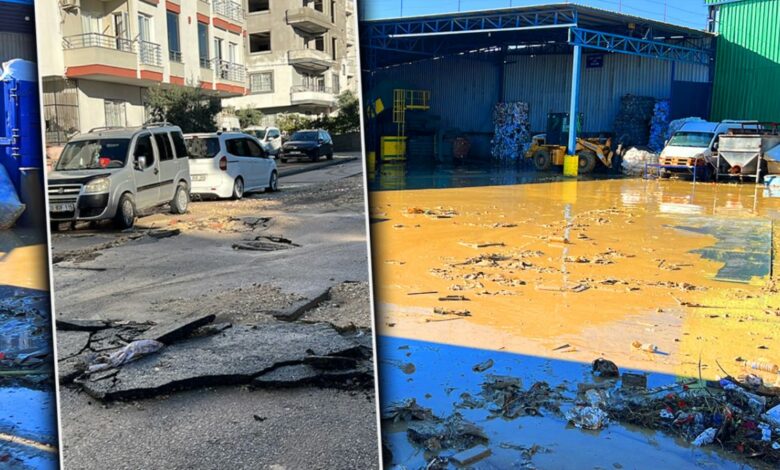 سيول مرسين التركية تغمر المنازل وتجرف السيارات.. المياه تصعد إلى نصف نفق
